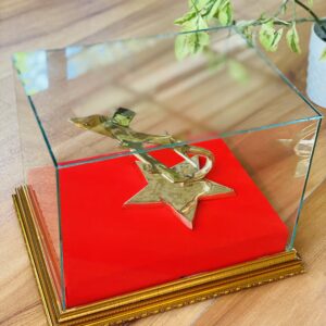 Brass Aircraft with Display Box 'පිත්තල ගුවන් යානය' (AE0050)