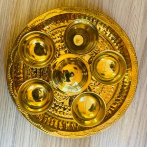 Brass Buddha Pooja Paththara Set "බුද්ධ පූජා පාත්තර කට්ටලය" (AE0069)
