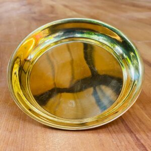 Brass Small Plain Tray "පිත්තල තැටිය" 1 Piece (AE0078)