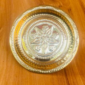 Brass Small Katayam Tray "පිත්තල කටයම් තැටිය" 1 Piece (AE0077)